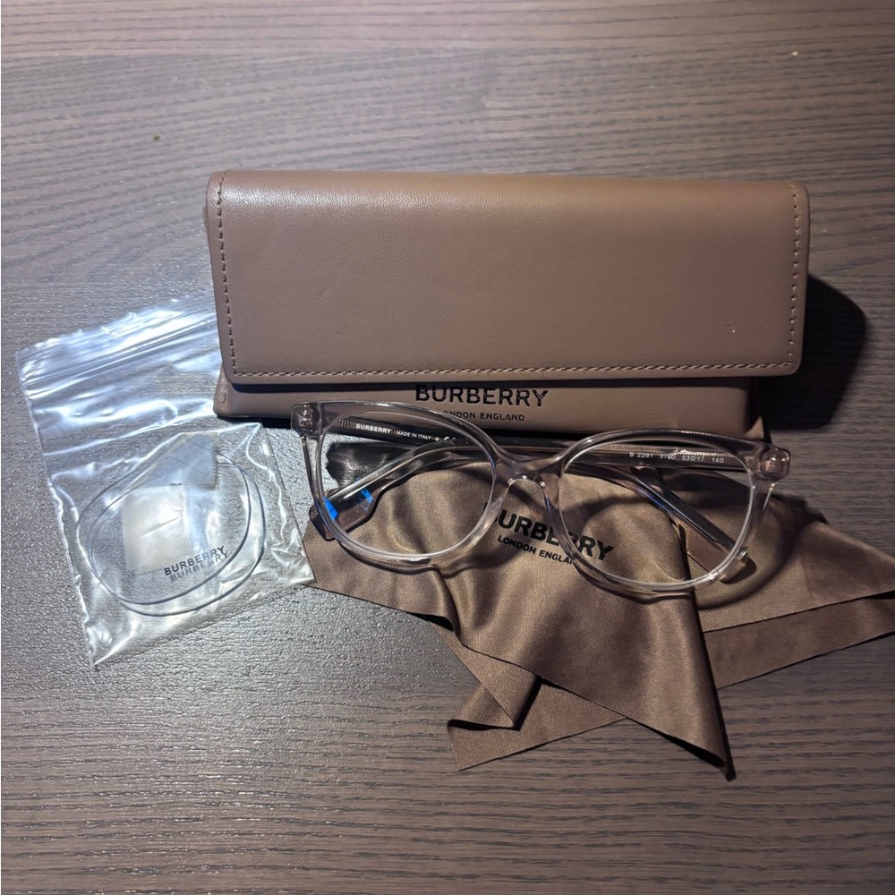 Burberry Transparent Pink Eyeglasses (B2291)